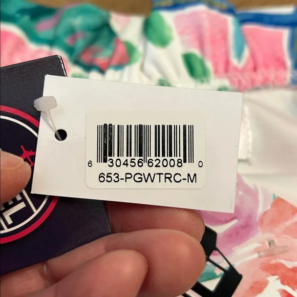 NWT Top It Off Pink Tropical Floral Shift Dress Medium Resortwear Wrinkle Free
N - Picture 6 of 15